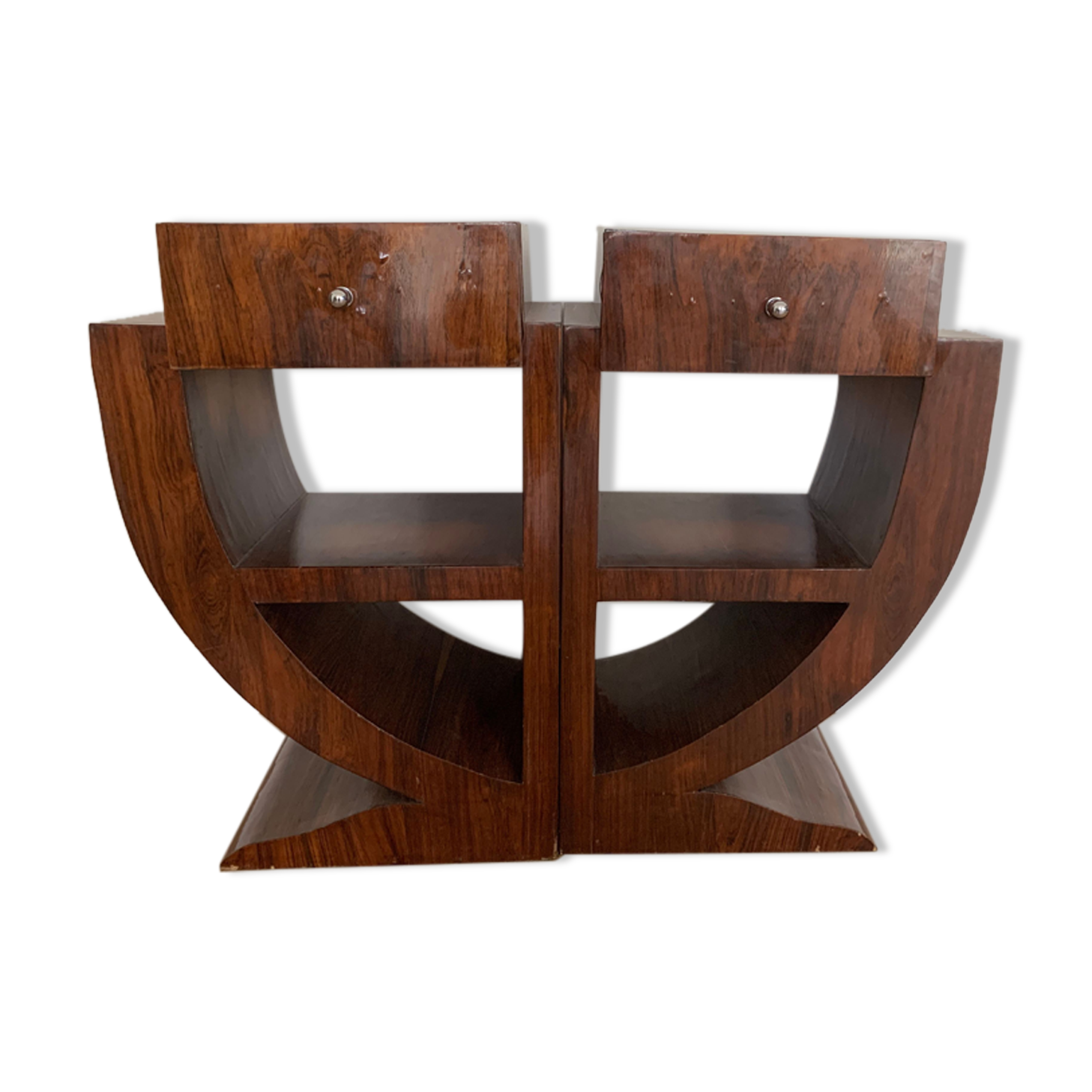 Art Deco bedside pair