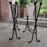 Paire de pliant en fer forge