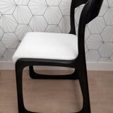 Suite of 4 Baumann "Sleigh" chairs - 1950