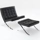 Chaise Barcelona et ottoman - MIES Van Der ROHE