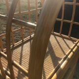 Vintage rattan shelf