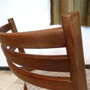 Set of 4 Scandinavian Modern teak dining chairs, Denmark 1960s