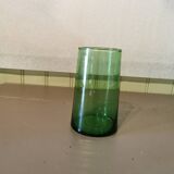 6 large green Beldi glasses