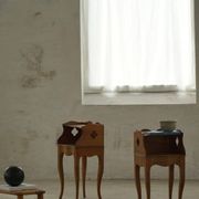 Modern Danish, An Elegant Pair of Walnut Bedside Tables, 1940s