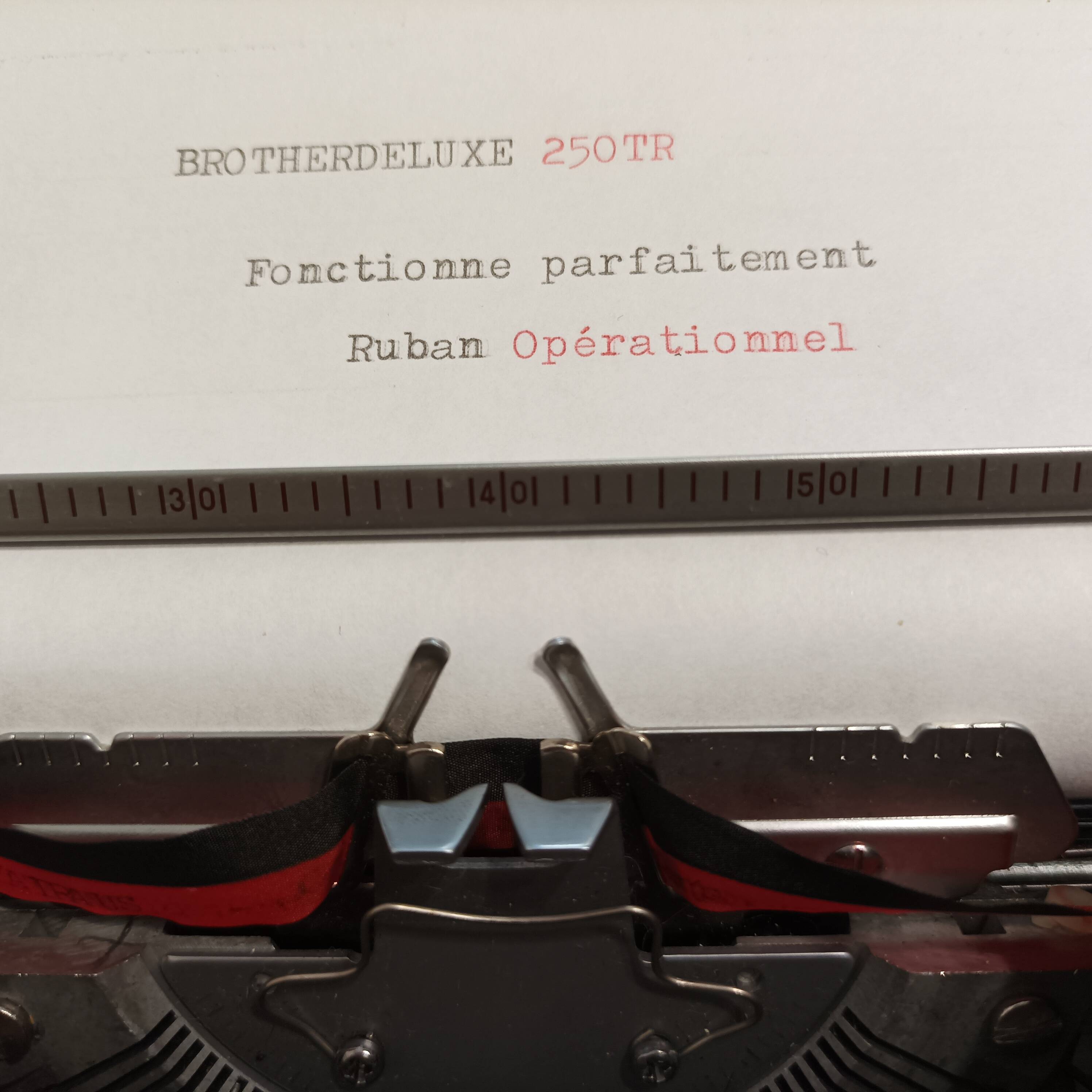 Brother Deluxe 250 TR Mustard Typewriter