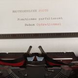 Brother Deluxe 250 TR Mustard Typewriter