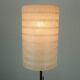 Lampadaire autrichien du milieu du siècle JT Kalmar, années 1950, laiton, teck et tissu