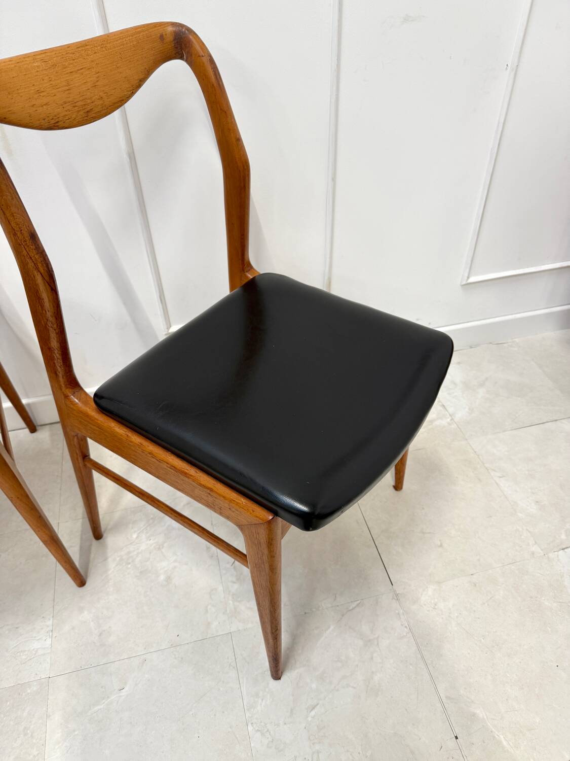 Set of 4 Scandinavian teak chairs