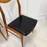 Set of 4 Scandinavian teak chairs
