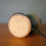 Vintage glass paste lamp, yellow/blue glass paste lamp base, table lamp, bedside lamp,