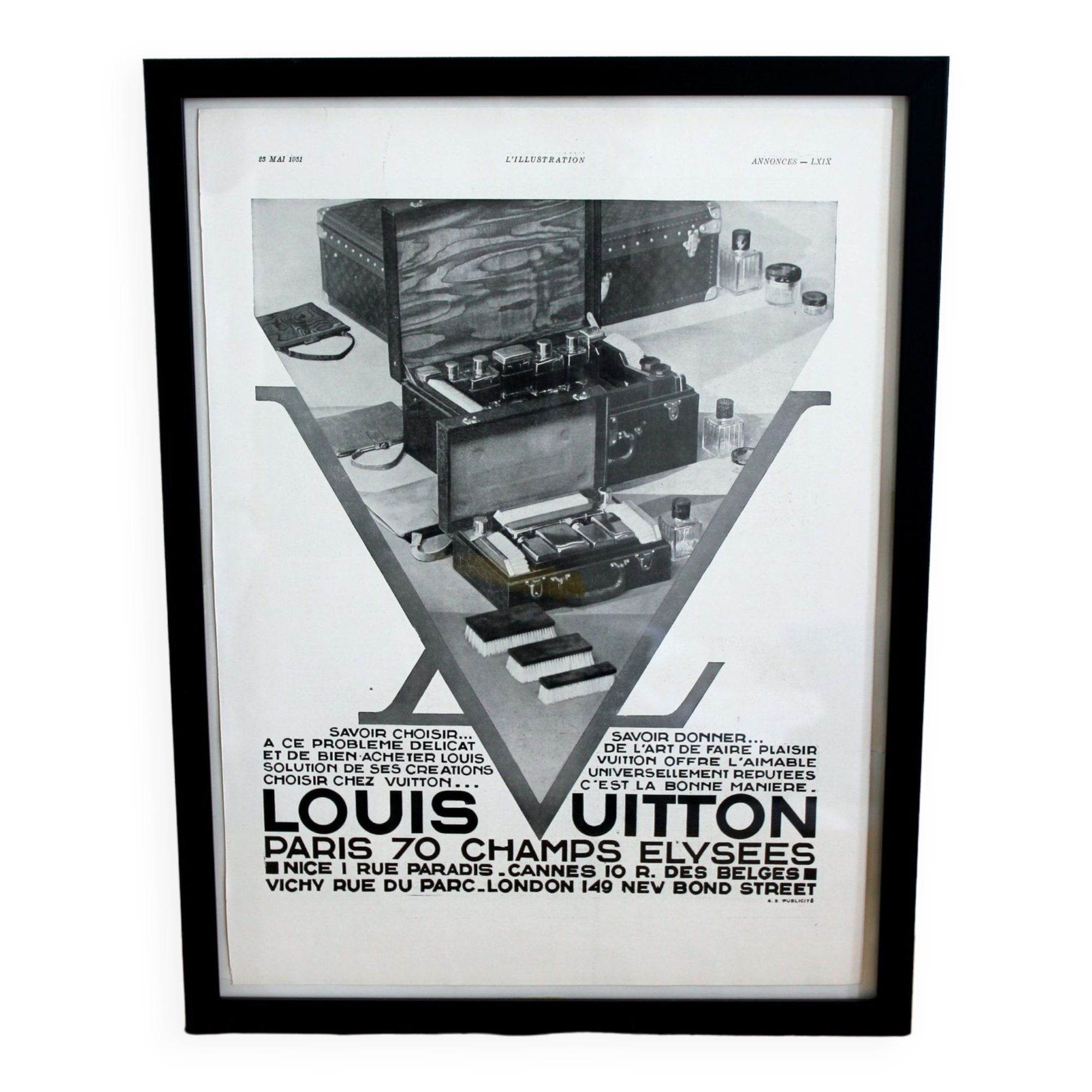 Louis Vuitton - 1930 fashion advertising poster