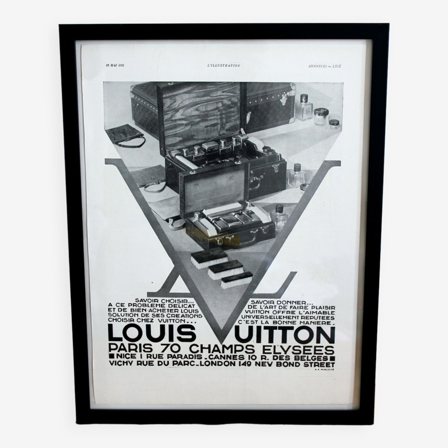 Louis Vuitton - 1930 fashion advertising poster