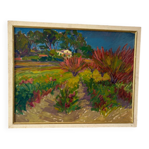 Paysage méridional signé - diana