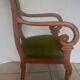 Fauteuil velours vert