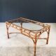 Mid-Century Chippendale Bamboo Dining Table, Italy, 1960s