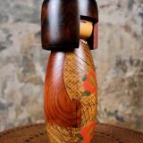 Kokeshi Camelia by Usaburo, Japan, 1970s