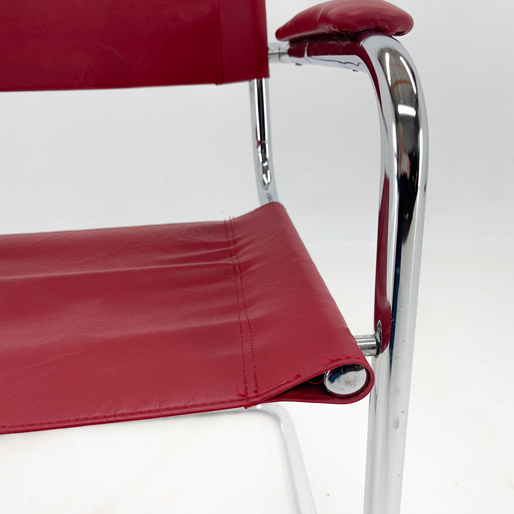 Mid-centrury chrome  tubular chair, 1970's