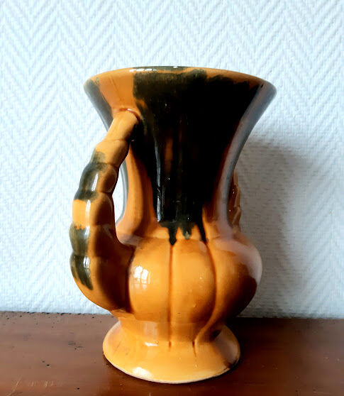 Vase with double ceramic handles 1960