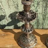 Pair of silver candle holders