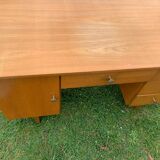 Light wood desk