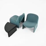 Armchairs + Alky table by Giancarlo Piretti for Anonima Castelli, years.