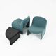 Armchairs + Alky table by Giancarlo Piretti for Anonima Castelli, years.