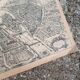 Old map of Paris by Melchior Tavernier