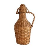 Bottle dressed in wicker