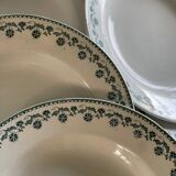 6 assiettes creuses en terre de fer