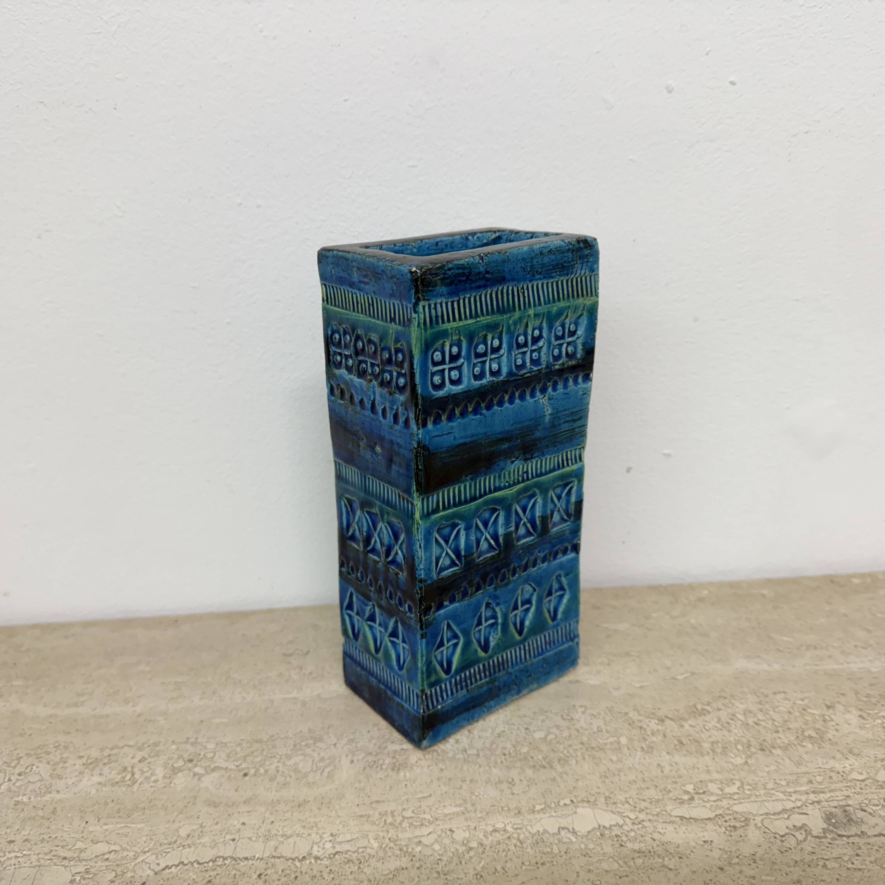 Vintage Bitossi Italian ceramic vase , 1970s