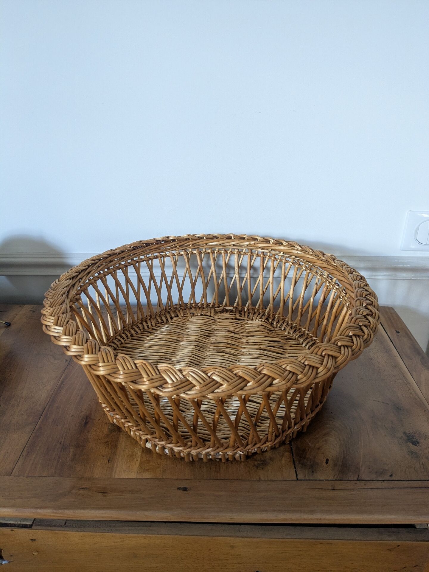 Panière en rotin 