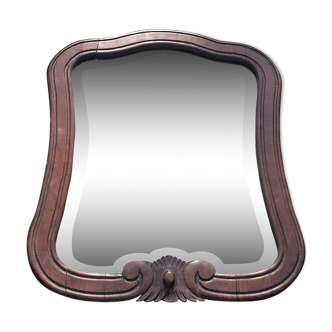 Beveled mirror frame wood 54x70cm