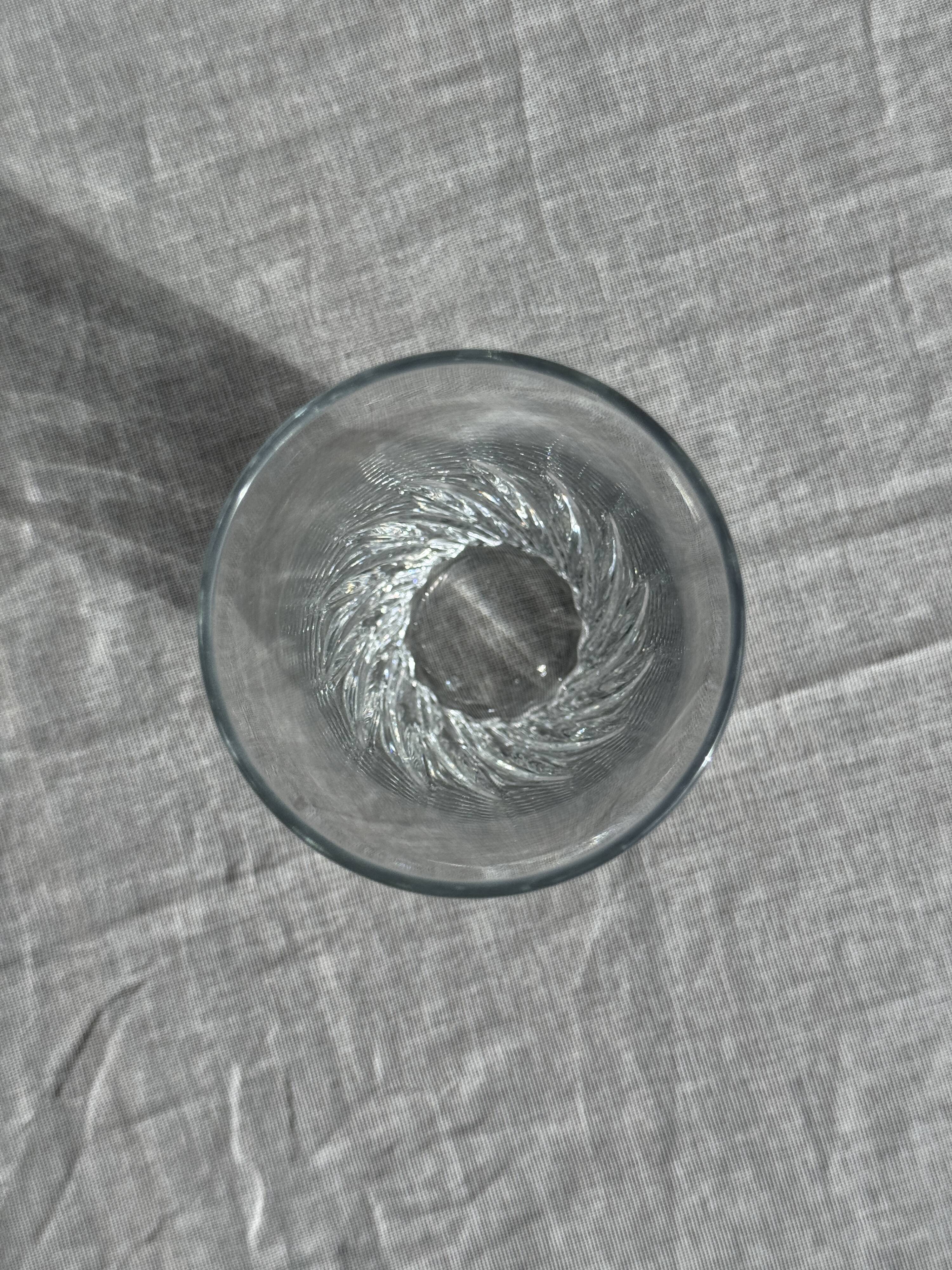 Set of 6 glass orangeade glasses H14.5 D7