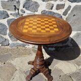 Wooden chessboard table