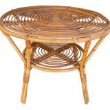 Rattan coffee table 60'S