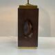 Vintage brass agate table lamp, 1970s