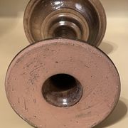 Terracotta candlestick by Jean Marais, Vallauris 1960