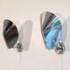 Pair of sconces in metal and chrome 1970