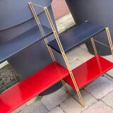 60's black and red String shelf