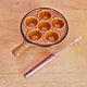 Set Of 4 Vintage French Escargot Snail Cook Pots 6 Snail Wells With Forks 3488