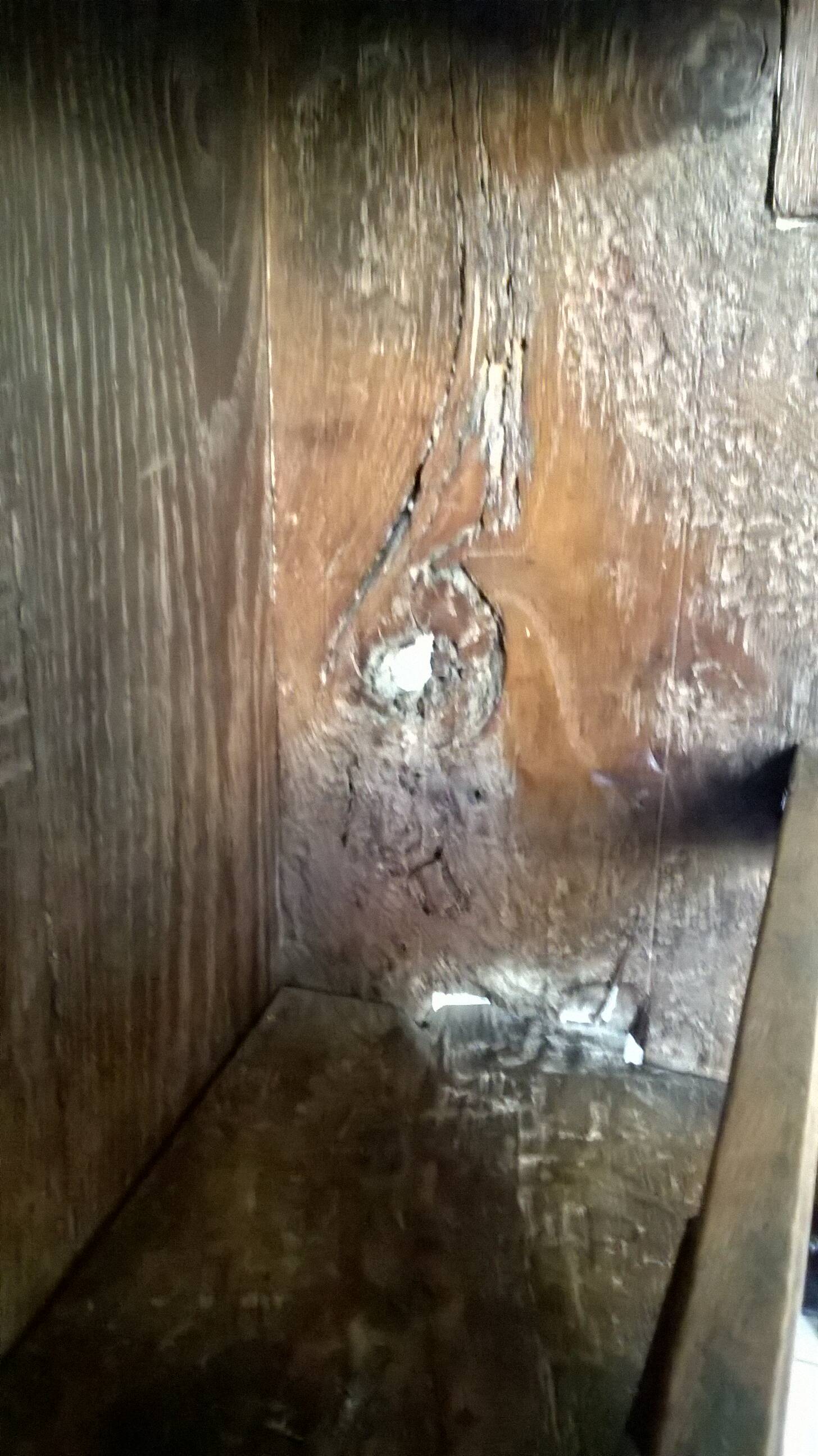 Old oak dresser or shelf