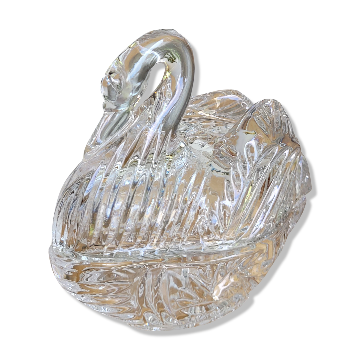 Small swan crystal box