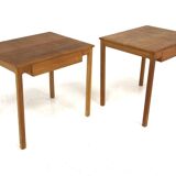 Set de 2 de tables de chevet en chêne, Suède, 1960