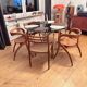Set of four chairs designed by A. Sibau, Italy, 1980s.