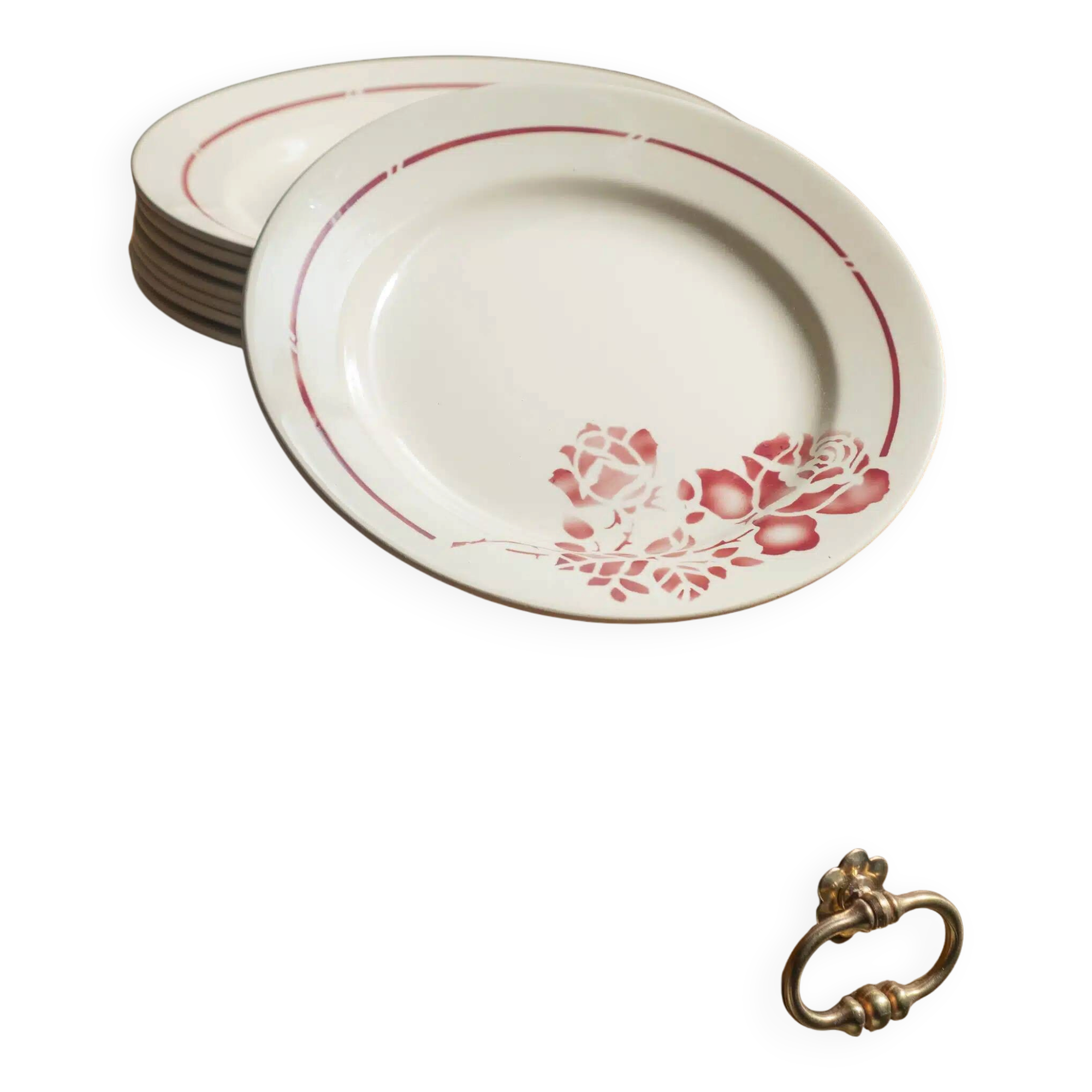 Set of 8 "Christiane" plates