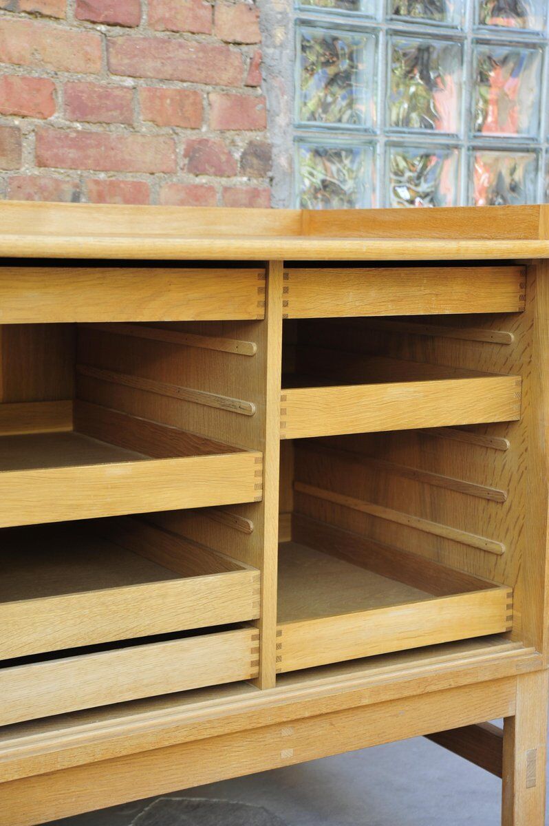Danish vintage oak sideboard by Ilse & Ove Rix for Uldum Møbelfabrik
