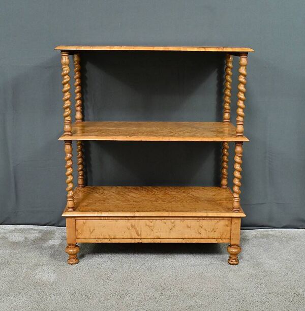 Desserte en loupe d’Érable moucheté – Fin XIXe