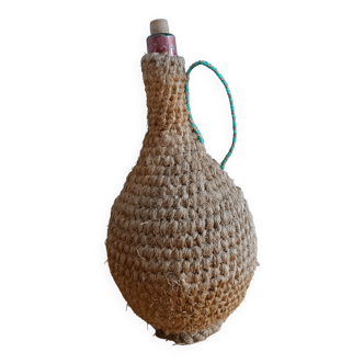 Woven sea rush demijohn