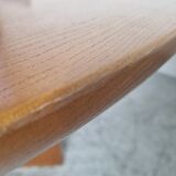 Elm dining table by Luigi Gorgoni, 80s