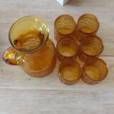 Ensemble pichet + verres bormioli années 60